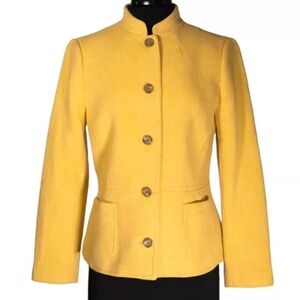Talbots Yellow Wool Blazer